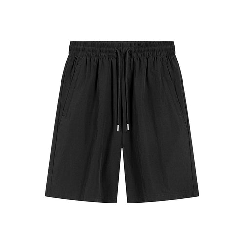 Men's Light Khaki Quick Dry Casual Shorts Elastic Drawstring Waist